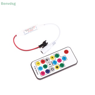 Benvdsg&gt; รีโมตคอนโทรล LED 3Pin Mini RF DC5-24V 17Keys สําหรับ WS2812B WS2811