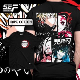 SEF Apparel Anime Series Demon Slayer T Cotton Roundneck Shirt For Men Tops_03