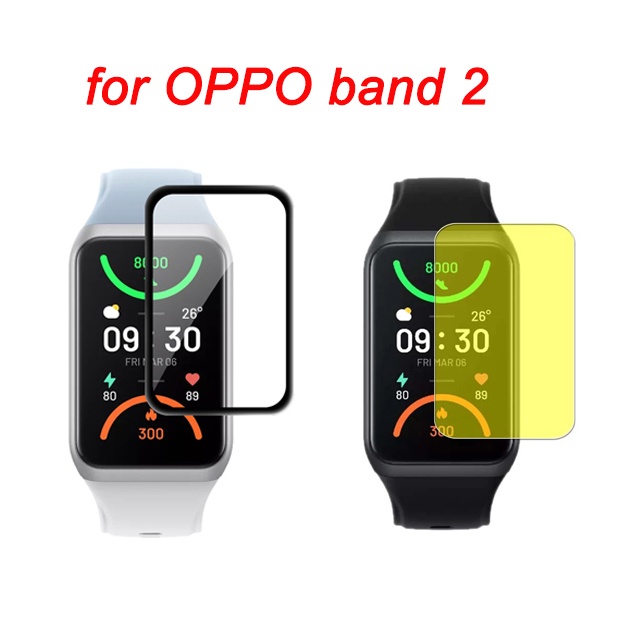 3d PMMA ฟิล์มป้องกัน เต็มขอบ Cove สําหรับ OPPO Band 2 ใส นิ่ม ฟิล์มกันรอยหน้าจอ