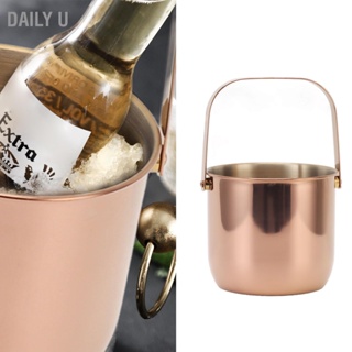 Daily U KTV Bar Commercial Thickened Ice Bucket Stainless Steel Double Insulation Wine Champagne Beer