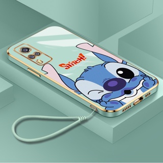 เคสโทรศัพท์ซิลิโคน TPU แบบนิ่ม ลายการ์ตูน Stitch น่ารัก ทรงสี่เหลี่ยม สําหรับ Vivo Y31 Y51A 2021 Y51 2020 Y33 Y53S 4G Y72 Y52 Y55S Y55 Y75 5G IQOO Z3