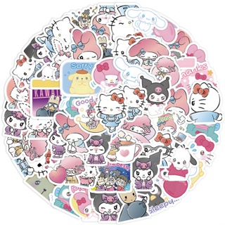 60 ชิ้น / ชุด ❉ Q ตลก Sanrio . สติกเกอร์ ขนาดเล็ก ❉ สติกเกอร์แฟชั่น กันน้ํา ลาย Doodle DIY