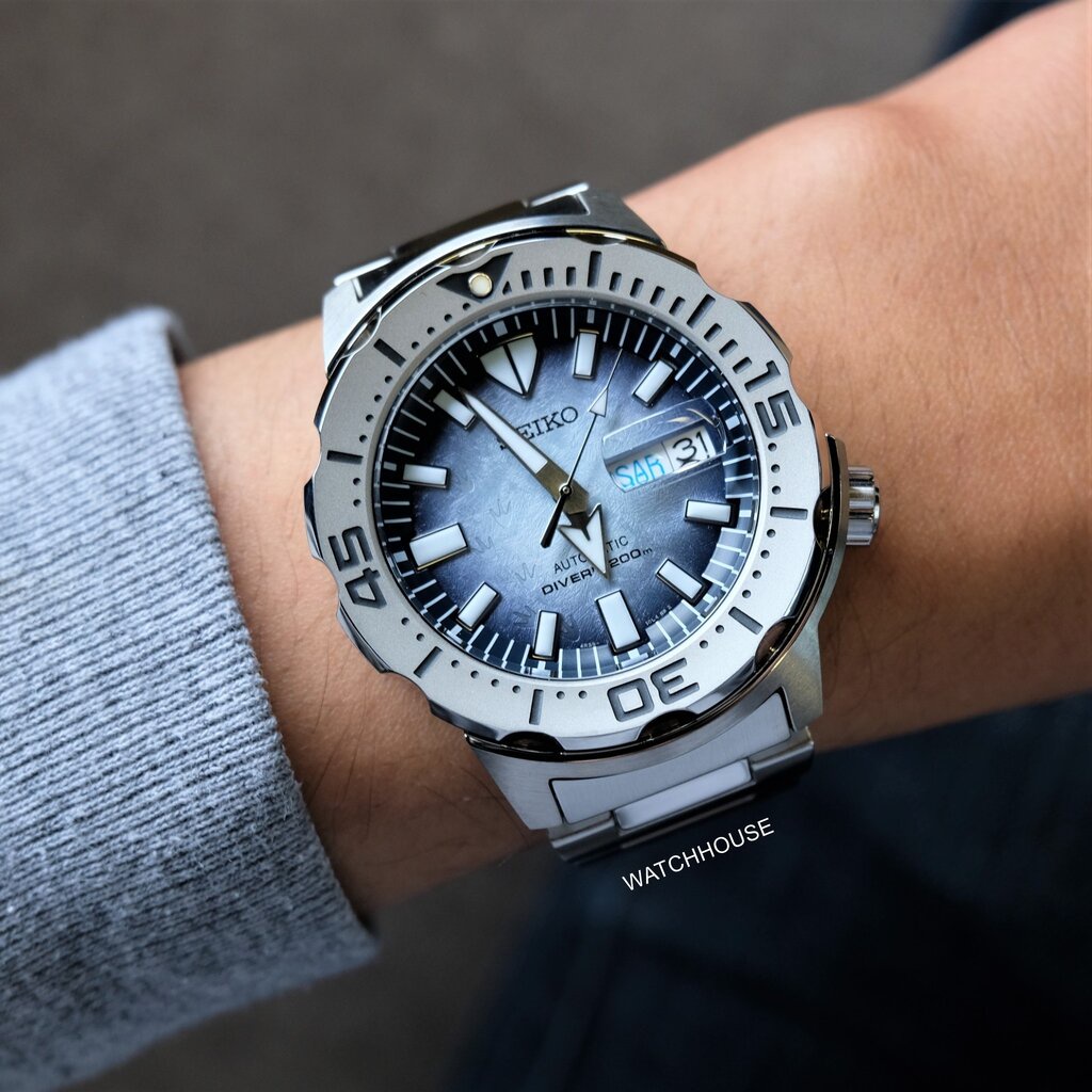 นาฬิกาข้อมือ Seiko Prospex Save The Ocean #7 Special Edition Automatic Diver's 200 m. รุ่น SRPG57K สีน้ำทะเล