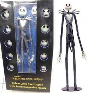 โมเดลฟิกเกอร์ The Nightmare Before Christmas Deluxe Jack Skellington ขนาด 35 ซม. ของเล่นสําหรับเด็ก