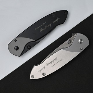 มีดเดินป่า knifestore-มีด Sanrenmu รุ่น 7023 สีดำ และสีเงิน ใบมีดคม สำหรับเข็มขัดสำหรับกิจกรรมกลางแจ้ง แคมป์ปิ้ง