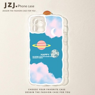 เคสโทรศัพท์มือถือแบบใส ลายก้อนเมฆ ดาวเคราะห์ สําหรับ Iphone 12 Max 13 14promax 7 8