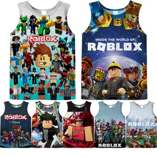 เสื้อยืด พิมพ์ลายการ์ตูน Roblox สําหรับเด็กผู้ชาย อายุ 3-13 ปี