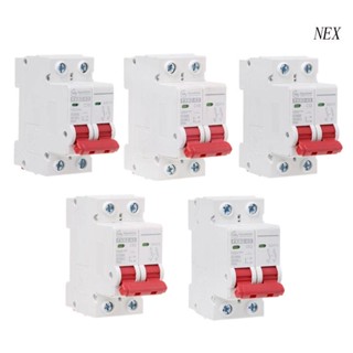 Nex เบรกเกอร์วงจร 10A 16A 32A 50A 63A 2P DC1000V MCB PV