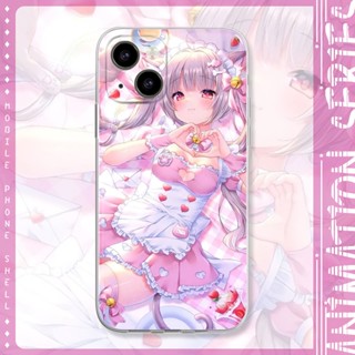 Pink Laurie เคสไอโฟน 11 12 pro max X Xr Xs Max 8 Plus case Se 2020 เคส iPhone 8พลัส 13 14 pro max 7 Plus cover