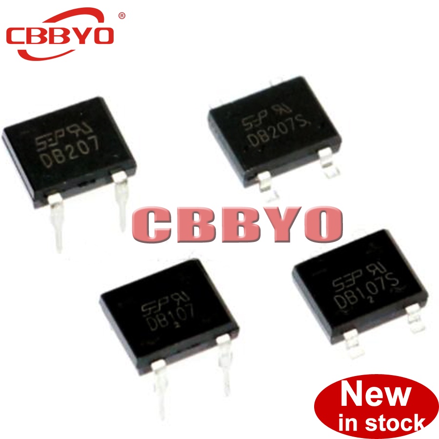 วงจรเรียงกระแสเต็มคลื่นแบบบริดจ์ DB207 DIP DIP-4 1000V 2A DB104 DB157 DB107 DB207S DB107S DF06S DF06