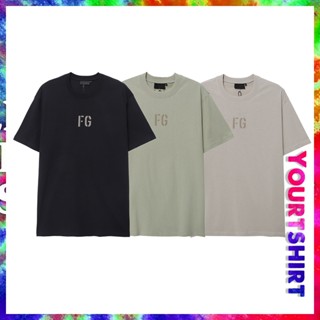 เสื้อยืดแขนสั้น พิมพ์ลายกราฟฟิคตัวอักษร Fg ขนาดใหญ่ สไตล์วินเทจ แฟชั่นคู่รัก สําหรับผู้ชาย และผู้หญิง