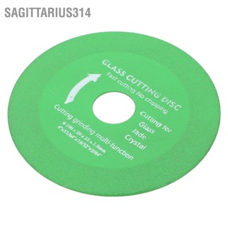 Sagittarius314 4 ชิ้นแผ่นตัดกระจก 100x20x15x1mm Blackish Green Brazed Emery Saw Blade สำหรับกระเบื้องเซรามิค Jadestone