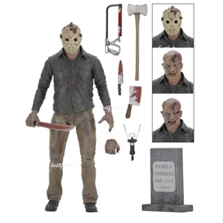 Neca โมเดลฟิกเกอร์ Jason Voorhees Friday the 13th 3D