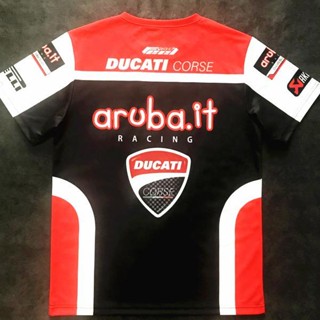 MOTOGP DUCATI CORSE team custom racing quick-drying short sleeve 1199 1299 899 V2 Monster696 821 797 659 Panigale V4 XDiavel S Diavel1260 StreetFighter 848 1098 Scrambler800 supersport950 outdoor riding T-shirt