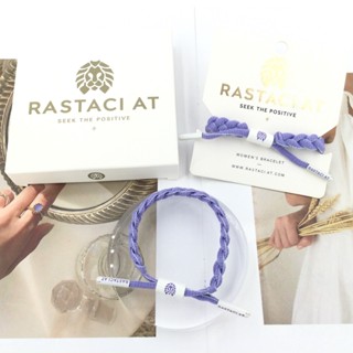 RASTAClAT สร้อยข้อมือเชือกถักสีม่วงมินิ ACAIA ชุดเส้นด้ายลูกปัดพร้อมกล่องพรีเมี่ยมของขวัญวันเกิด - ของขวัญเครื่องประดับแฟชั่นธรรมชาติโชคดี