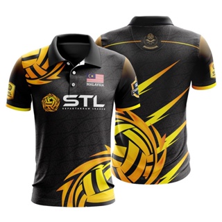 ใหม่ Jersi STL Sepak Takraw League เสื้อโปโล สําหรับผู้ชาย ขนาด 100 ซม.-160 ซม. XS-3XL