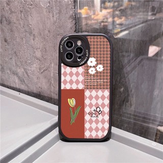 Mk mk mkjj7 เคสโทรศัพท์มือถือหนัง กันกระแทก ลายดอกไม้ สําหรับ Apple iphone 14 13 12 iphone 13pro x 11 xr