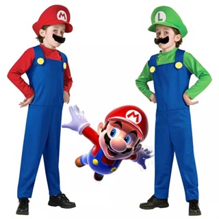 ชุดคอสเพลย์ Super MARIO Bros MARIO &amp; LUIGI สําหรับเด็ก