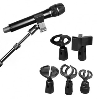 Universal/Microphone Clip Clamp With Adapter/For Handheld Mic Mount Holder Stand