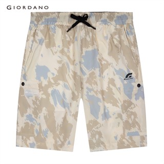 GIORDANO กางเกงขาสั้นผู้ชาย Mens Elastic Waist Shorts 01103211