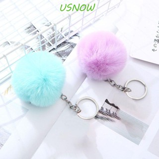 Usnow พวงกุญแจขนปุย 20 สี สําหรับทําเครื่องประดับ DIY