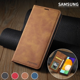 เคสมือถือ แบบหนัง ฝาพับ พร้อมช่องใส่บัตร สําหรับ Samsung Galaxy S23 S22 S21 Ultra Plus 5G 2023 SamsungS23 S22+ S23+ S21+ s23Ultra S22Ultra S21FE