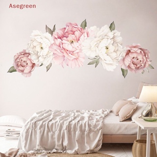 [Asegreen] สติกเกอร์ติดผนัง ลายดอกไม้ ดอกโบตั๋น ขนาดใหญ่ สําหรับตกแต่งบ้าน ห้องนอนเด็ก DIY