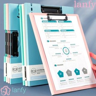 Lanfy แฟ้มโฟลเดอร์ ขนาด A4 4 สี สําหรับใส่เอกสาร แท็ปเล็ต