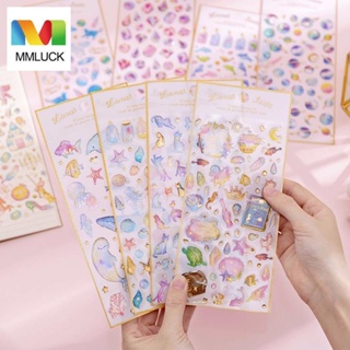 JENNIFERDZ Cute Magic Planet Gift for Kids Crystal Epoxy Sticker Decorative Stickers DIY Scrapbooking Hand Account Stickers Three-dimensional Label Kawaii Decoration Paper Stationery Sticker