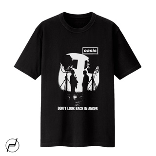 👕✨เสื้อยืดฤดูร้อนhotเสื้อยืดผ้าฝ้าย 100% พิมพ์ลายกราฟิก Oasis BAND GILDAN UNISEXS-3XL