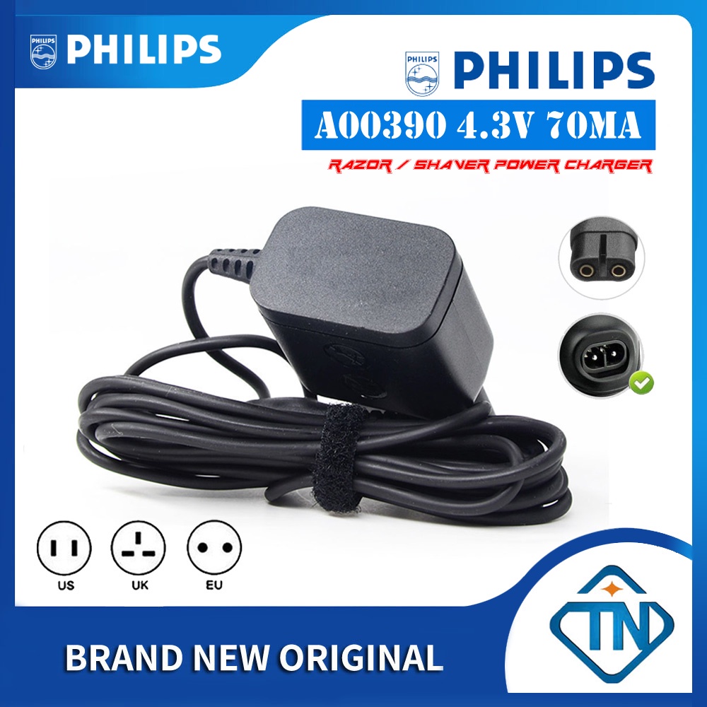 4.3V 70mA A00390 Charger สายไฟอะแดปเตอร ์ สําหรับ Philips Norelco S1070 S1010 S1031 S1035 S1040 S104