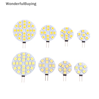 Wbth หลอดไฟ LED 6 9 12 24 G4 DC12V 5050 SMD สีขาวอบอุ่น 1 ชิ้น