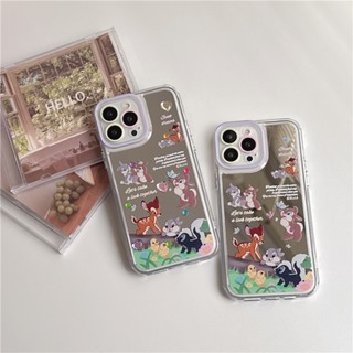 เคสโทรศัพท์มือถือซิลิโคน แบบนิ่ม ลายการ์ตูน Bambi Fawn กันกระแทก สําหรับ iPhone 14 Pro Max 13 Pro Max 11 12 Pro Max