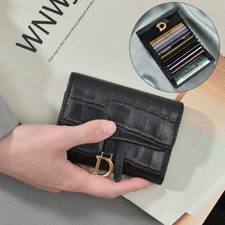 New Crocodile Pattern Expanding Card Holder Card Holder Document Bag Small and Large Capacity Mini Wallet Card Cover qbjg