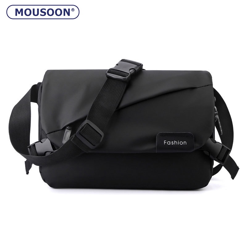 Mousoon กระเป๋าสะพายไหล่กันน้ําความจุขนาดใหญ่สําหรับผู้ชาย