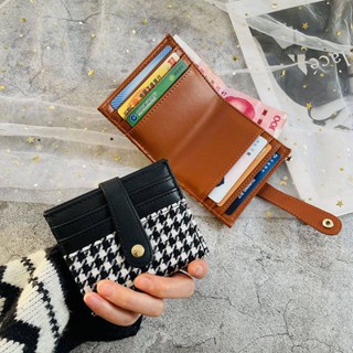 Short Soft Surface Small Wallet Japanese Small Cute Thin Mini Multi-Card Slot Card Holder Versatile Bag Exquisite PnY8