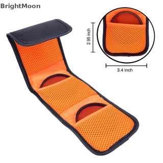 Brightmoon กระเป๋าฟิลเตอร์เลนส์กล้อง 3 ช่อง สําหรับ ND UV CPL 82 มม.