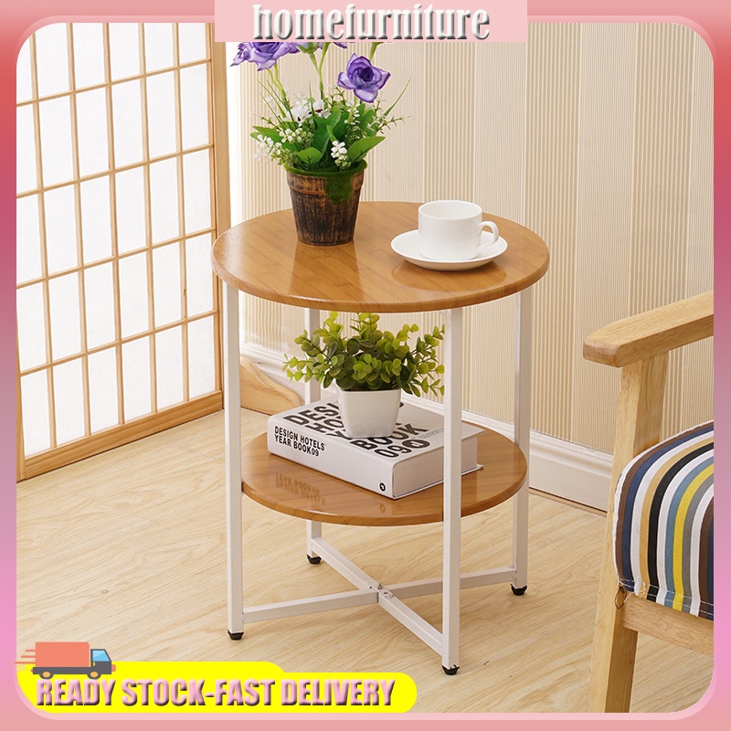 โต๊ะข้างโซฟาไม้แบบนอร์ดิก โต๊ะไม้สองชั้น ตู้หัวเตียง ตู้เก็บของในห้องนอน โต๊ะน้ำชา