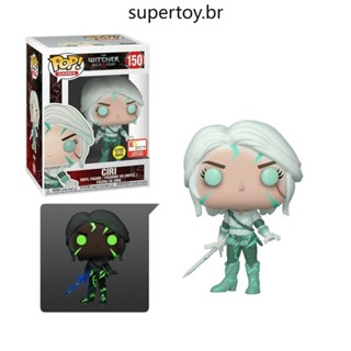 ฟิกเกอร์ The Witcher Ciri Glow in The Dark E3 2019 Funko Pop 150 สําหรับตกแต่งบ้าน