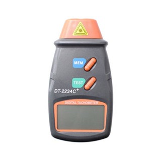 เครื่องวัดความเร็วรอบแบบโฟโตอิเล็กทริค DT2234C+ Handheld LCD Digital Mini Non-contact Laser Tachometer Speedometer