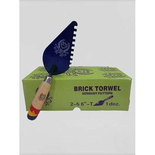 เกรียงแหลมก่ออิฐ มีฟันข้างๆ 6 นิ้ว BRICK TROWEL (กล่องละ 1 โหล ราคารวมแวท) เกรียงใบโพธิ์ เกรียงก่ออิฐ เกรียงสามเหลี่ย...