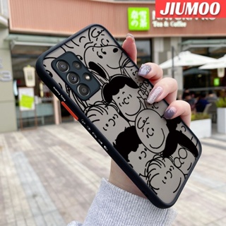 เคสโทรศัพท์มือถือ ซิลิโคนนิ่ม ขอบสี่เหลี่ยม กันกระแทก ลายการ์ตูนสนูปปี้ สําหรับ Samsung galaxy A52s 5G A52 4G A52 5G