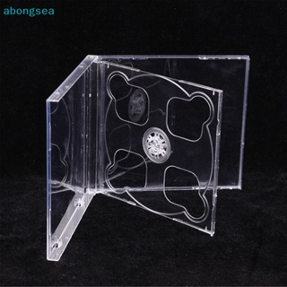 Abongsea กล่องซีดีเปล่า พลาสติก PP ใส ทรงสี่เหลี่ยม ความจุ 2 แผ่น