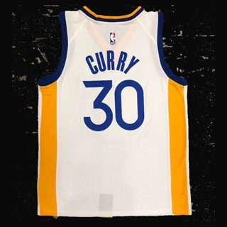 เสื้อกีฬา NBA Jersey No. สไตล์คลาสสิก ชุดเครื่องแบบบาสเก็ตบอล 30 Curry Player Edition Warriors ครบรอบ 75 ปี 3 พูห์ สีฟ้า 303744