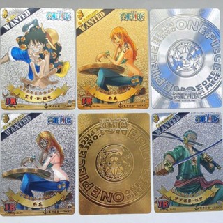 การ์ด One Piece One Piece JR สีทอง สีเงิน สําหรับเก็บสะสม