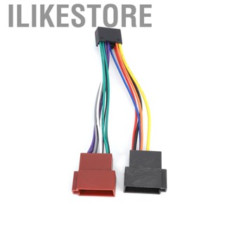 Ilikestore 16Pin ISO Plug ABS Bus Female Harness Connector Adapter Stereo  Auxiliary Adapter Fits for Kenwood JVC Car /CD/MP3 Players