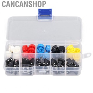 Cancanshop Push Button Switch  4 Pin Flexible 25 Pcs Set Tact Push Button Switch ABS Stainless Steel  for