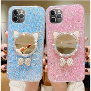 เคสโทรศัพท์มือถือ พร้อมกระจกแต่งหน้า แฟชั่น สําหรับ Samsung S23 Ultra S22 Ultra S21 Ultra Note20 Ultra S21 FE S23 S22 S23+ S22+