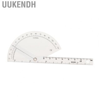 Uukendh Orthopedic Ruler  120 Degree Range Plastic Orthopedic Goniometer Clear Accurate Scale Sturdy  for Finger