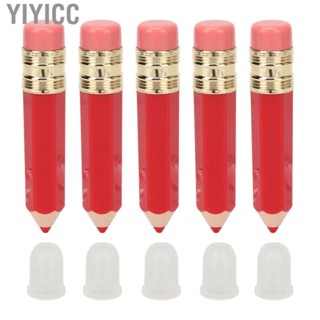 Yiyicc Pencil Lip Gloss Tube  Leak Proof 5pcs 5ml DIY Empty  Tube with Cover for Home